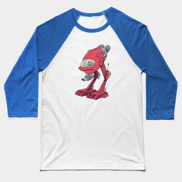 RED WALKER Baseball T-Shirt by Toonacarbra Studio